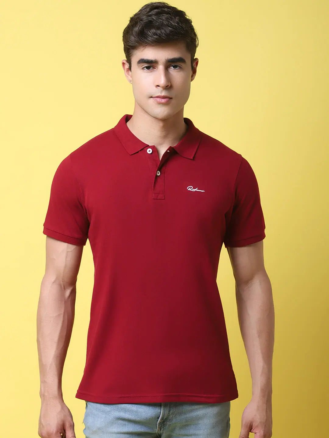 Quilted polo shirtRodamo Maroon Polo T-Shirts-112620109-L