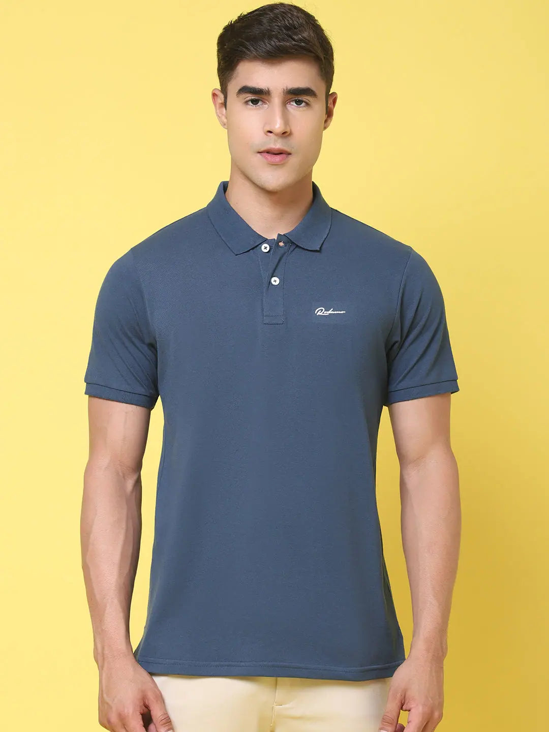 Heavyweight polo shirtRodamo Blue Polo T-Shirts-112620108-L