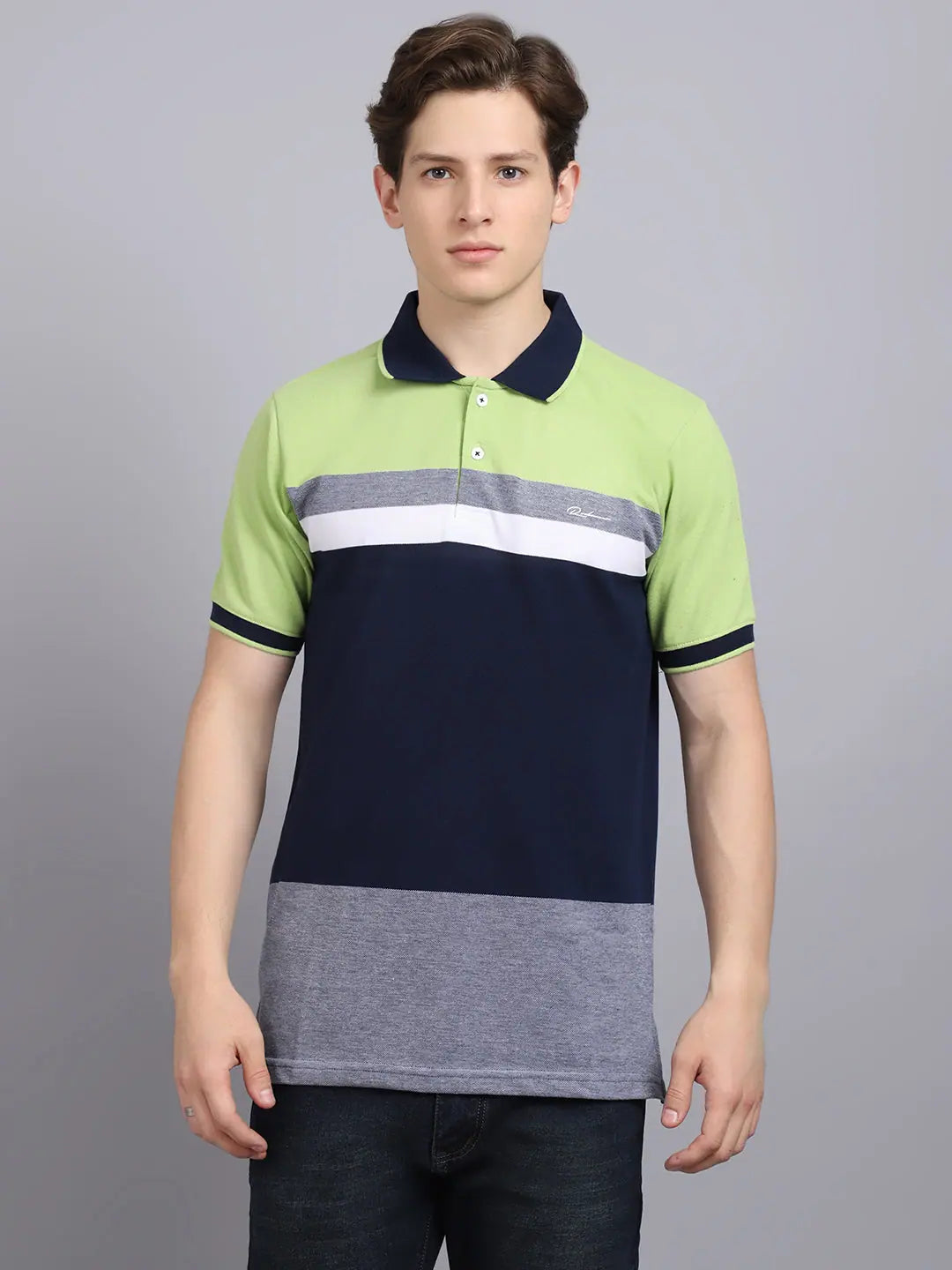 Cashmere polo shirtRodamo Multi Stripes Polo T-Shirts-112380101-L