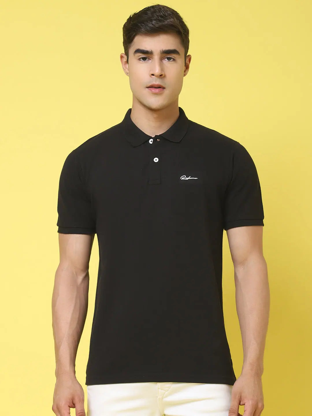 Thermal polo shirtRodamo Black Polo T-Shirts-112620101-L