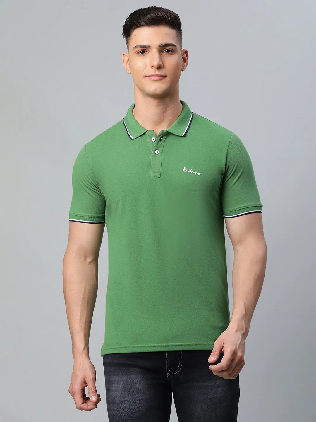 Lace polo shirtRodamo Green Polo T-Shirts-112060101-L