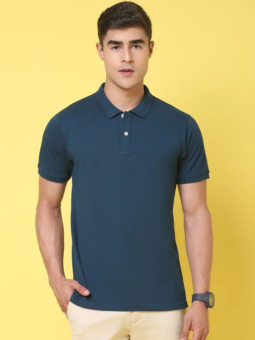 Compression polo shirtRodamo Teal Polo T-Shirts