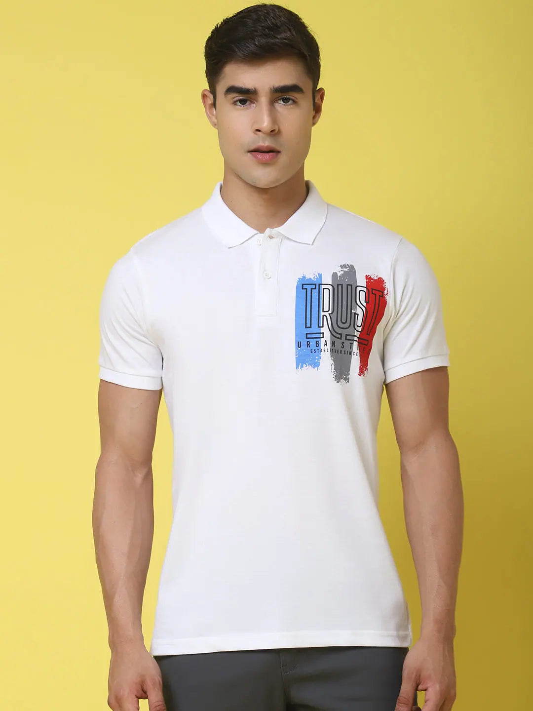 Wedding polo shirtRodamo White Polo Printed T-Shirts-112670101-L