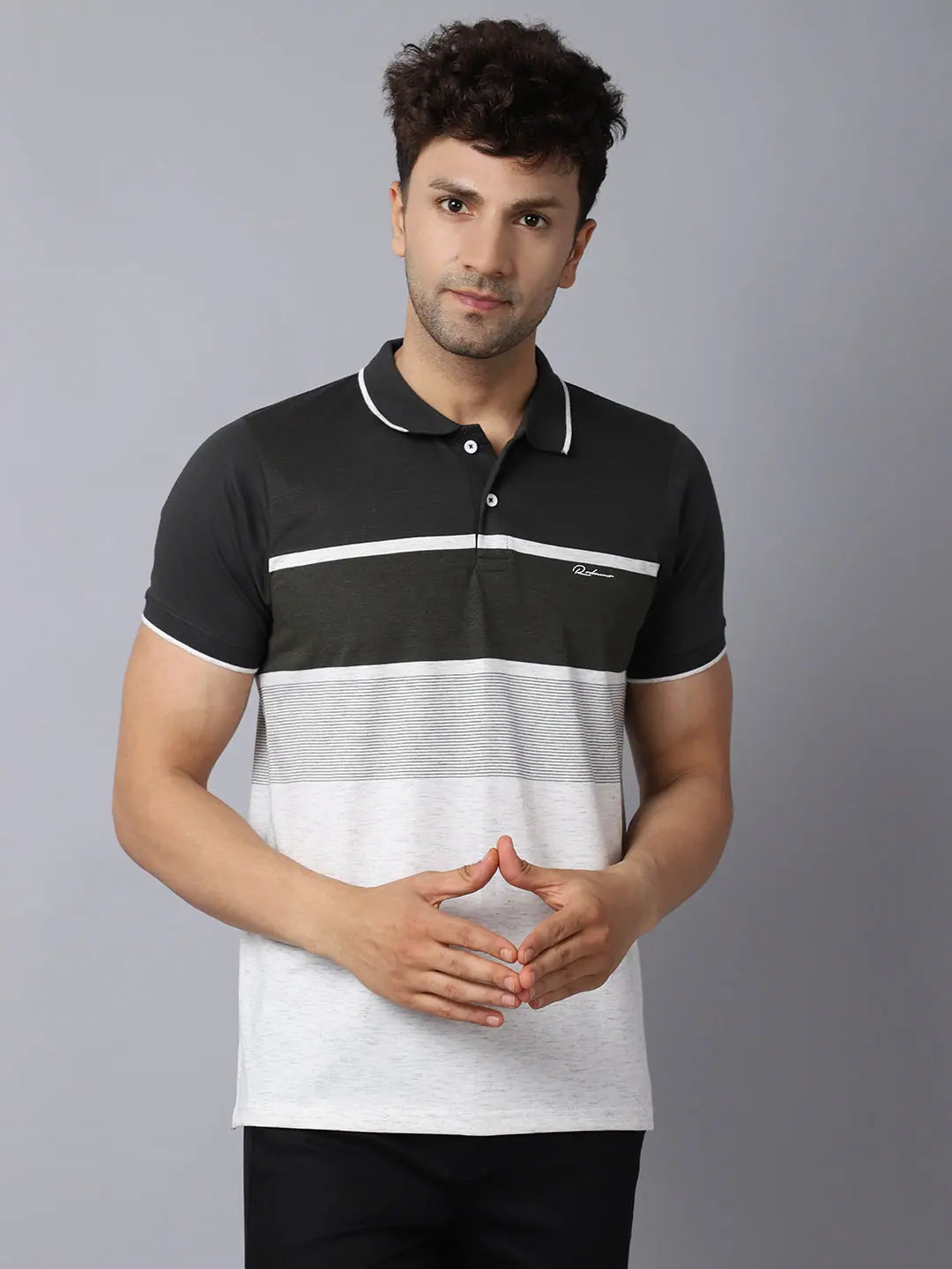 Sheer polo shirtRodamo Multi Stripes Polo T-Shirts-112470101-L