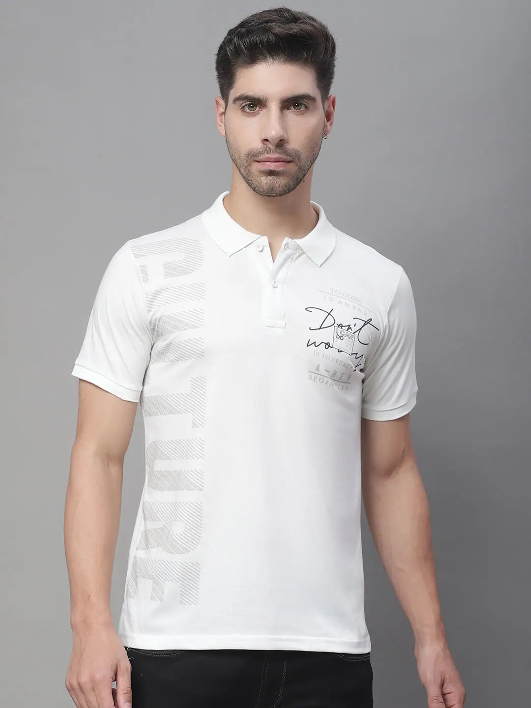 Recycled polo shirtRodamo White Polo Printed T-Shirts-112880101-L