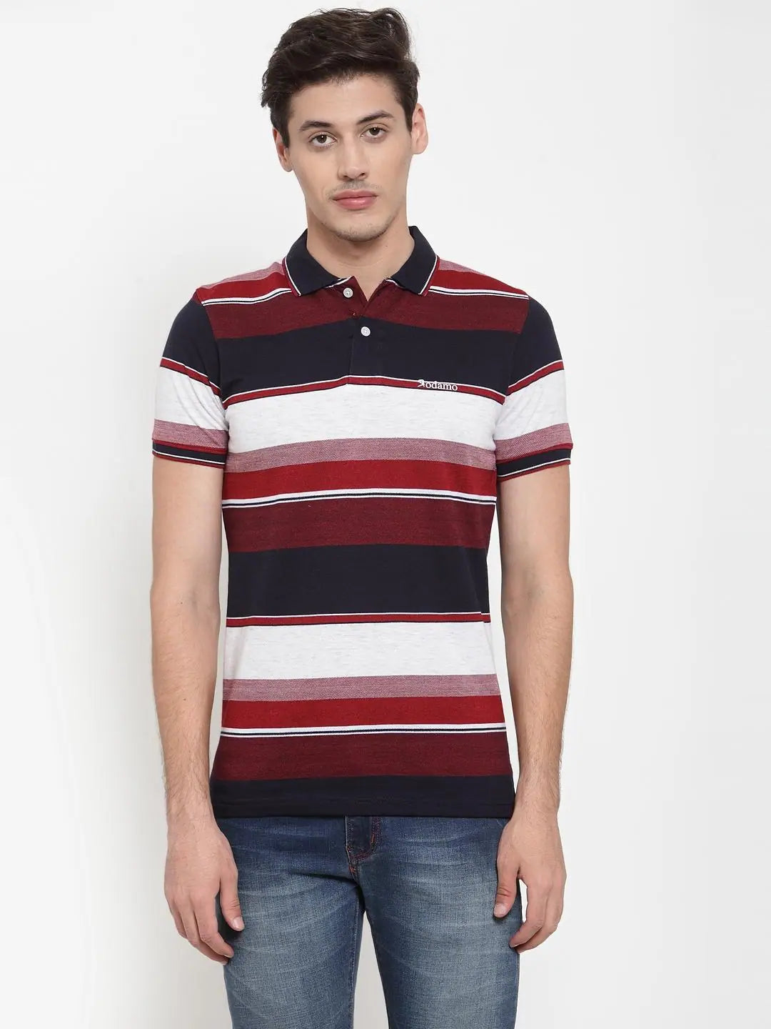 Gradient polo shirtRodamo Maroon Polo T-Shirts-111600107-L