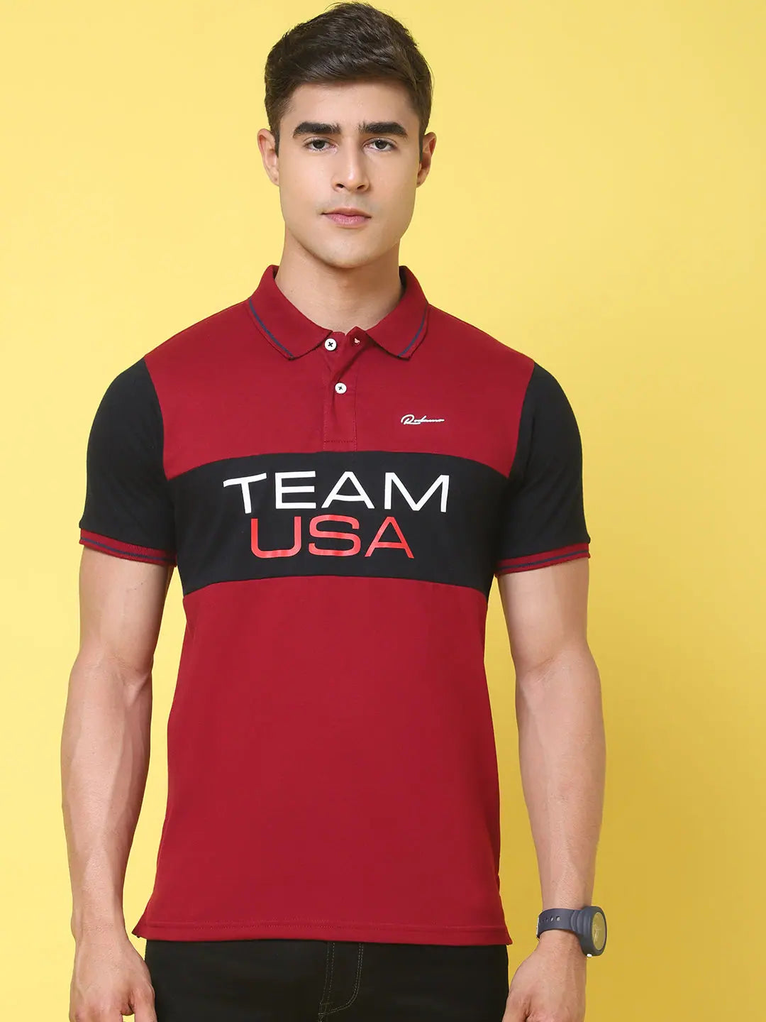 Casual polo shirtRodamo Red Polo Printed T-Shirts-112630101-L