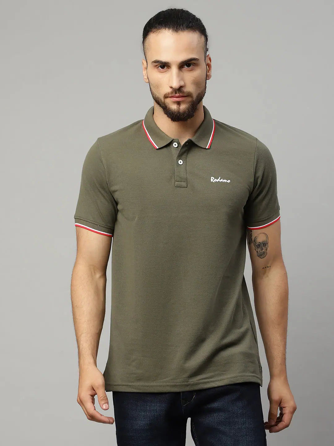 Neutral polo shirtRodamo Olive Polo T-Shirts-112060104-L