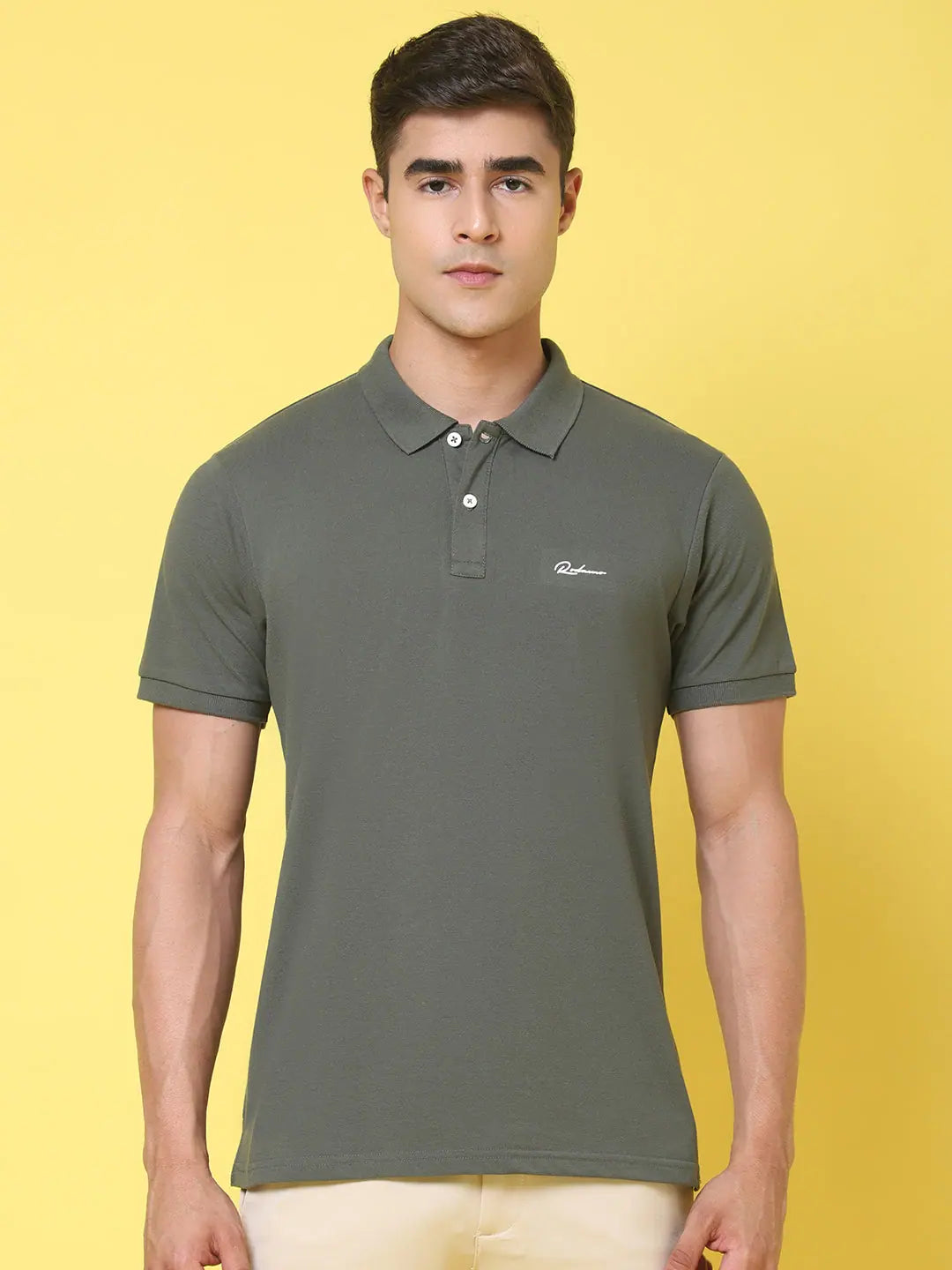 Padded polo shirtRodamo Olive Polo T-Shirts-112620102-L