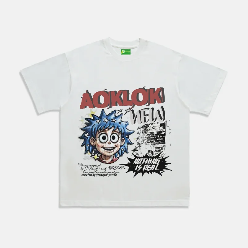 Boat Neck T-Shirts⚡AG  Original Street Anime Style  Star Boy T-Shirt