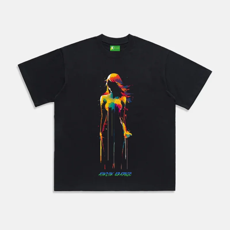 Thermal T-ShirtsAG ART Neon Freehand Female T-Shirt