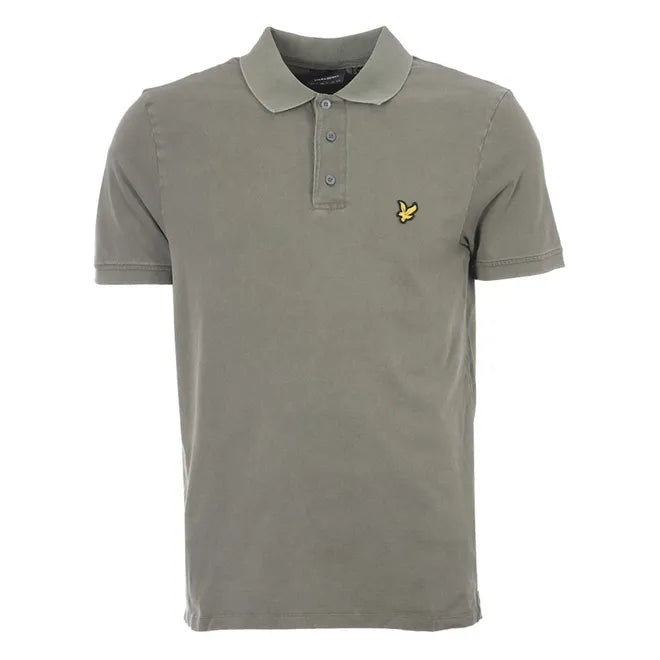 Neutral polo shirtLyle And Scott Mens Washed Pique Polo