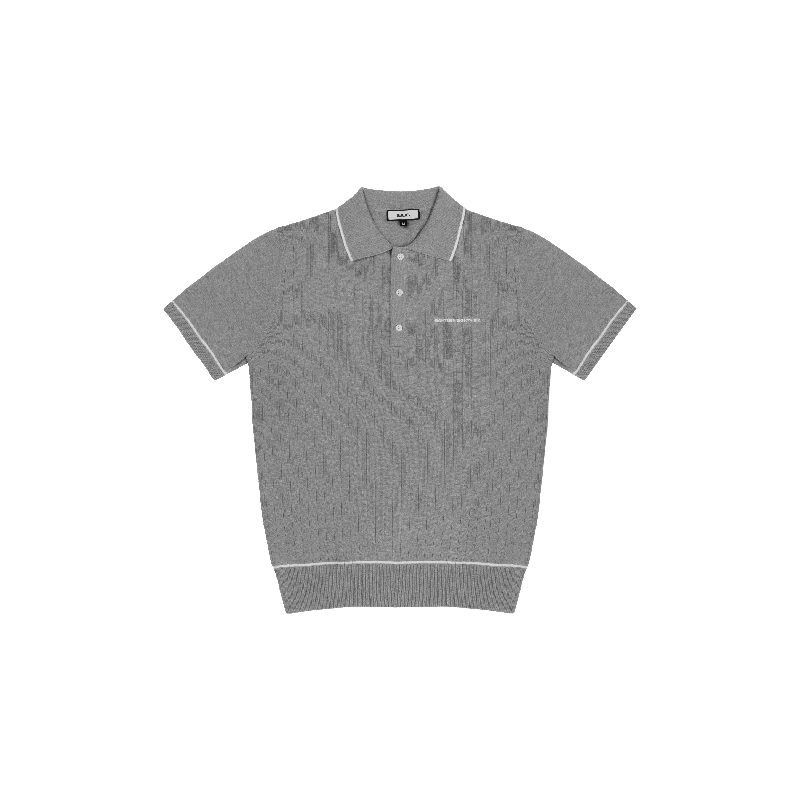 Compression polo shirt1886 KNITTED DARK GREY POLO