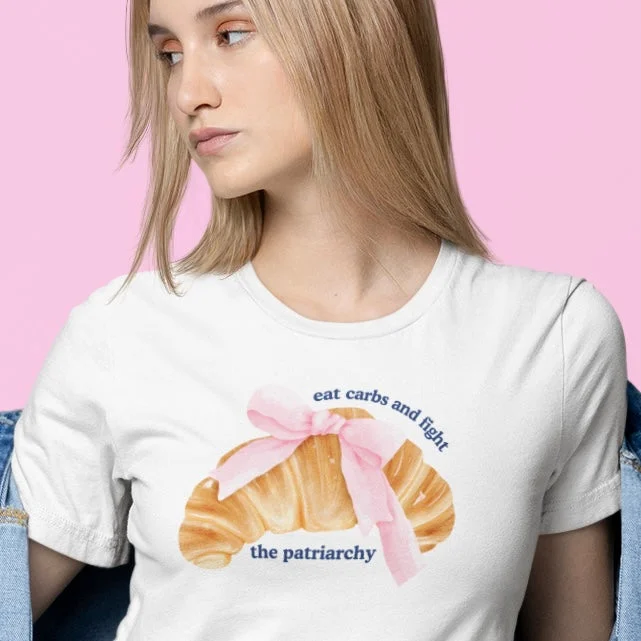 Ruffled T-ShirtsEat Carbs And Fight The Patriarchy Unisex t-shirt