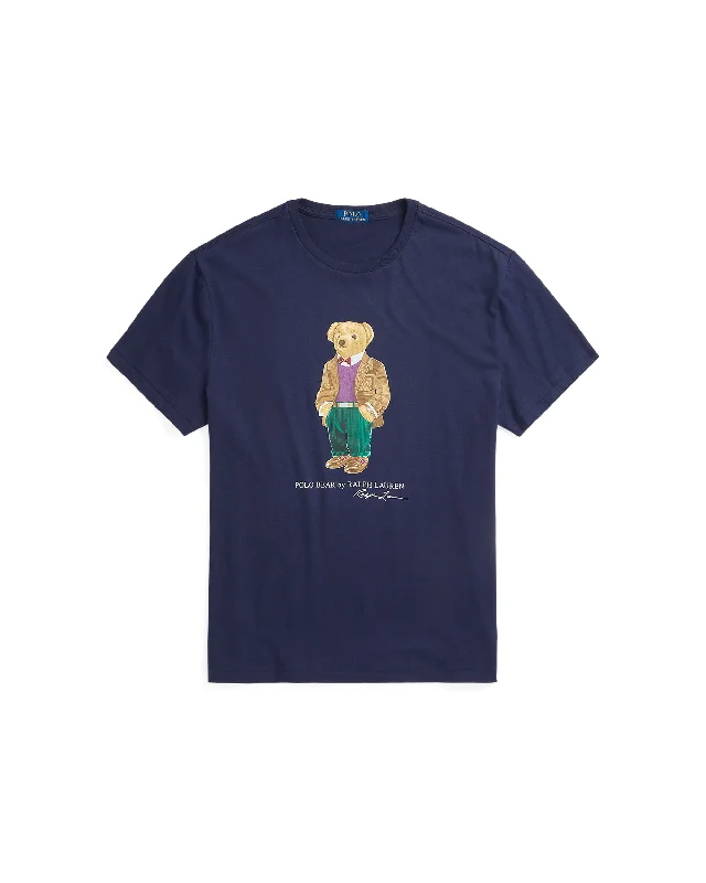 Designer polo shirtClassic Fit Polo Bear Jersey T-Shirt - Navy