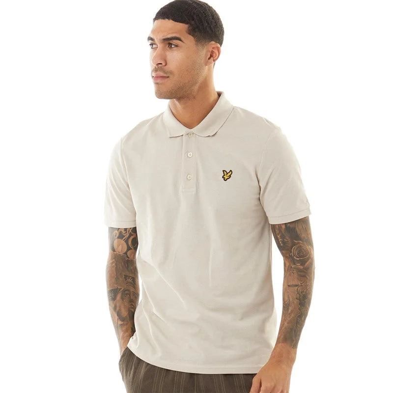 Organic polo shirtLyle And Scott Vintage Mens Crest Tipped Polo Shirt Cove