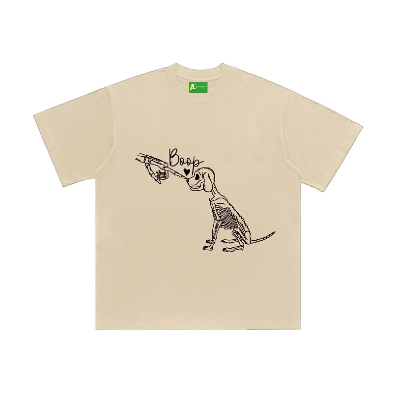 Minimalist T-ShirtsAG  Skeleton  Dog T-shirt