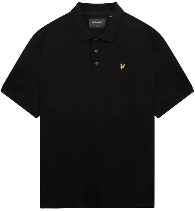 Eco-friendly polo shirtLyle and Scott Mens Plain Polo Shirt Jet Black