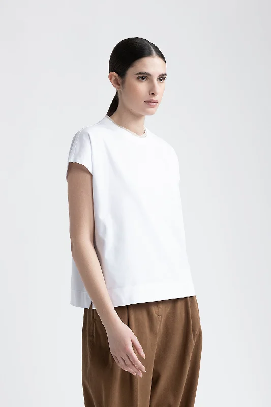 Cropped T-ShirtsCotton jersey T-shirt