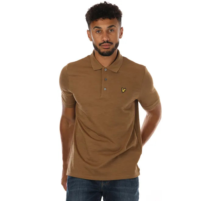 Minimalist polo shirtLyle And Scott Mens Washed Pique Polo