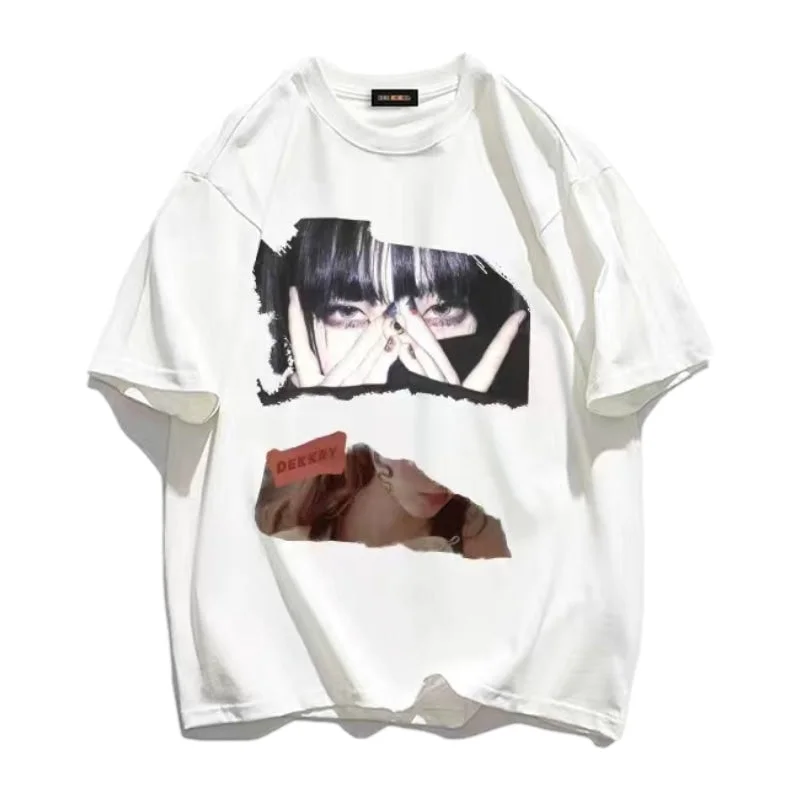 Luxury T-ShirtsStreet Girls Anime Graphic Casual T-shirt