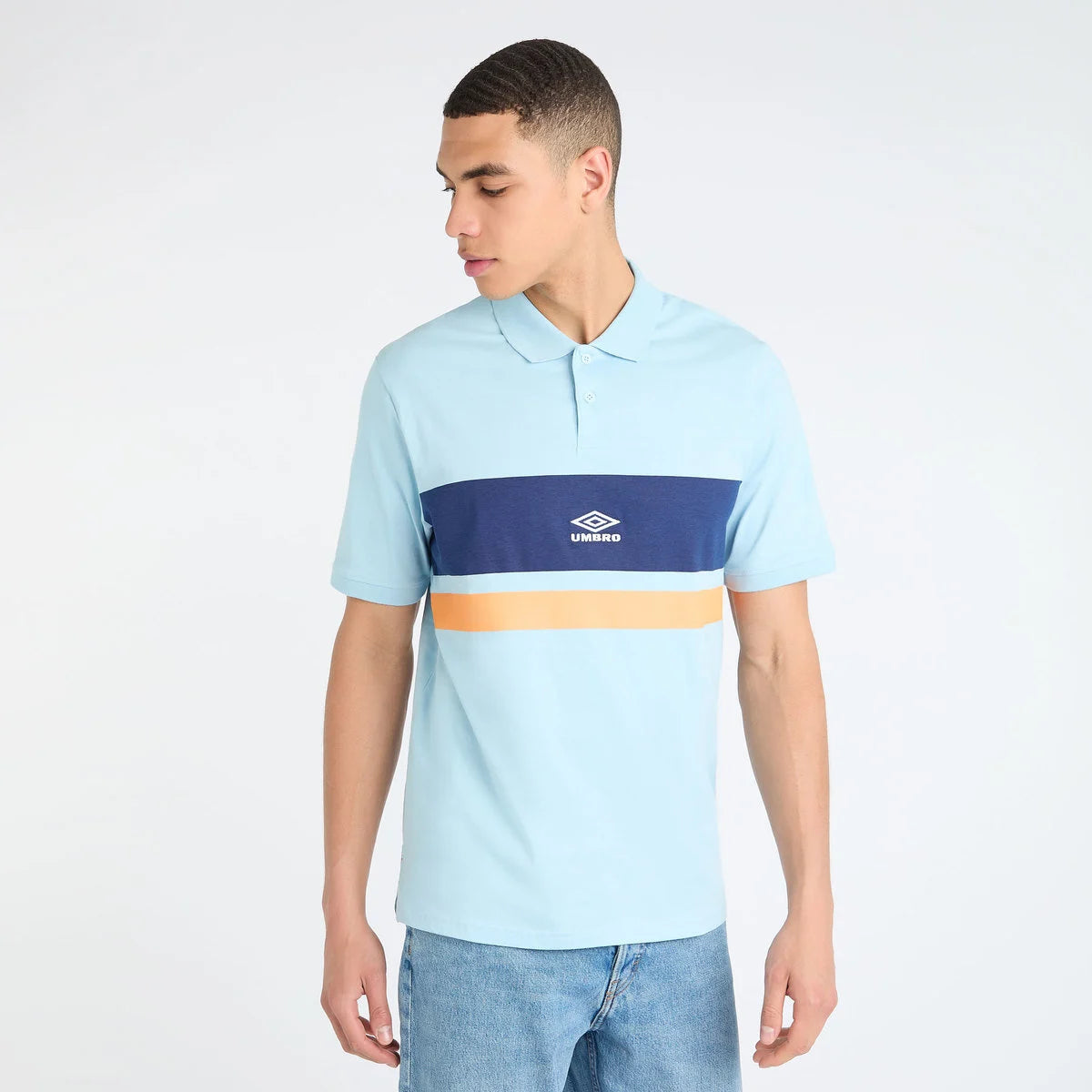 Regular-fit polo shirtUmbro Stripe Polo Sn99