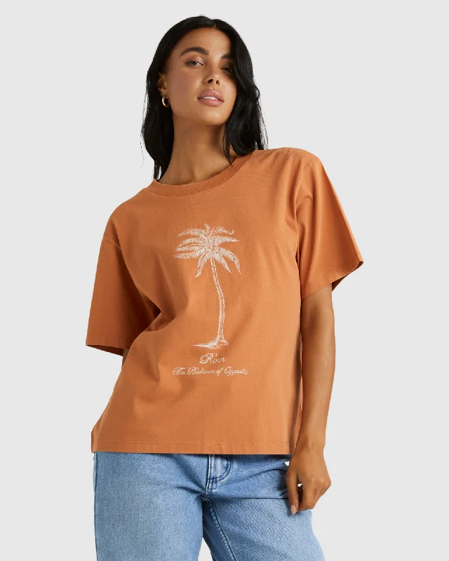 Plush T-ShirtsWomens Palm Style Easy T-Shirt