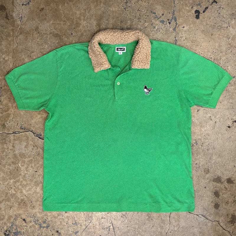 Wool polo shirtLACOSTE PIDGIN PIQUE POLO W/ SHERPA COLLAR