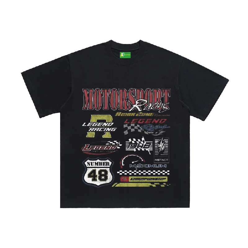 Tasseled T-Shirts⚡AG American Retror Classic Logo T-Shirt