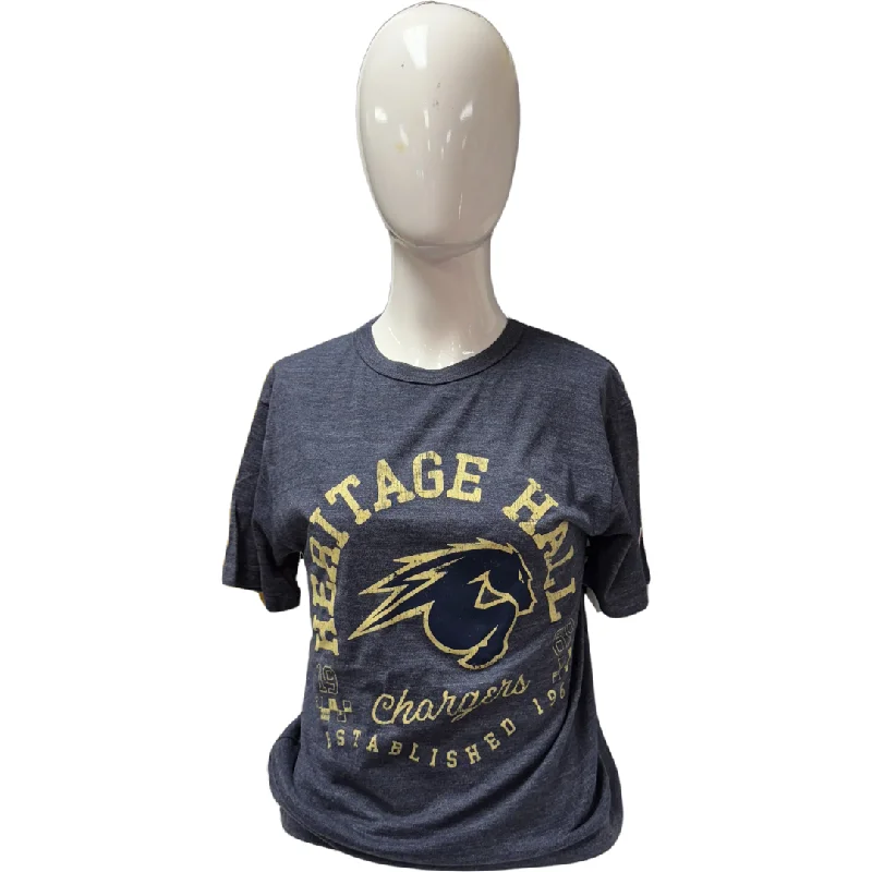 Punk T-ShirtsWomen's T-shirt, heather navy, arched Heritage Hall