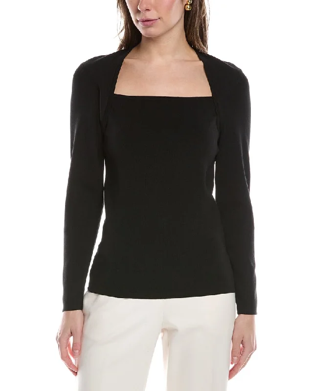 Performance Knit TopsAnne Klein Portrait Neck Top