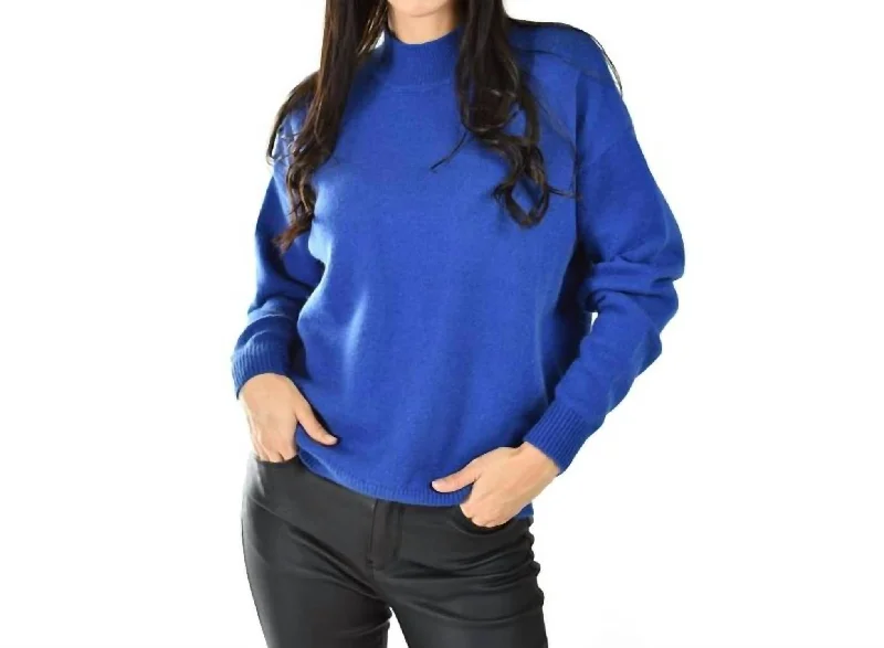 High-Fashion Knit TopsBungalow Boxy Crewneck Top In Cruise Blue