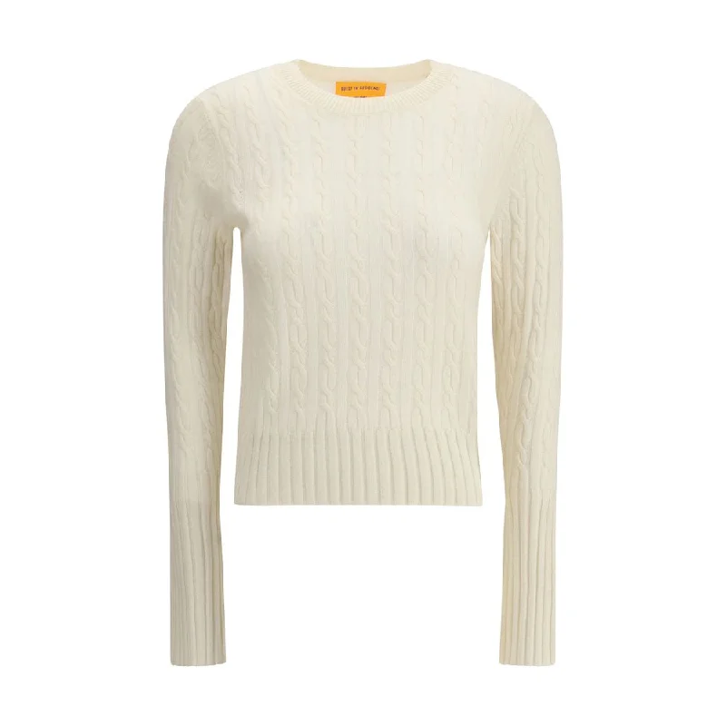 Thermal Knit TopsGuest in Residence Cashmere Braided Women's Sweater