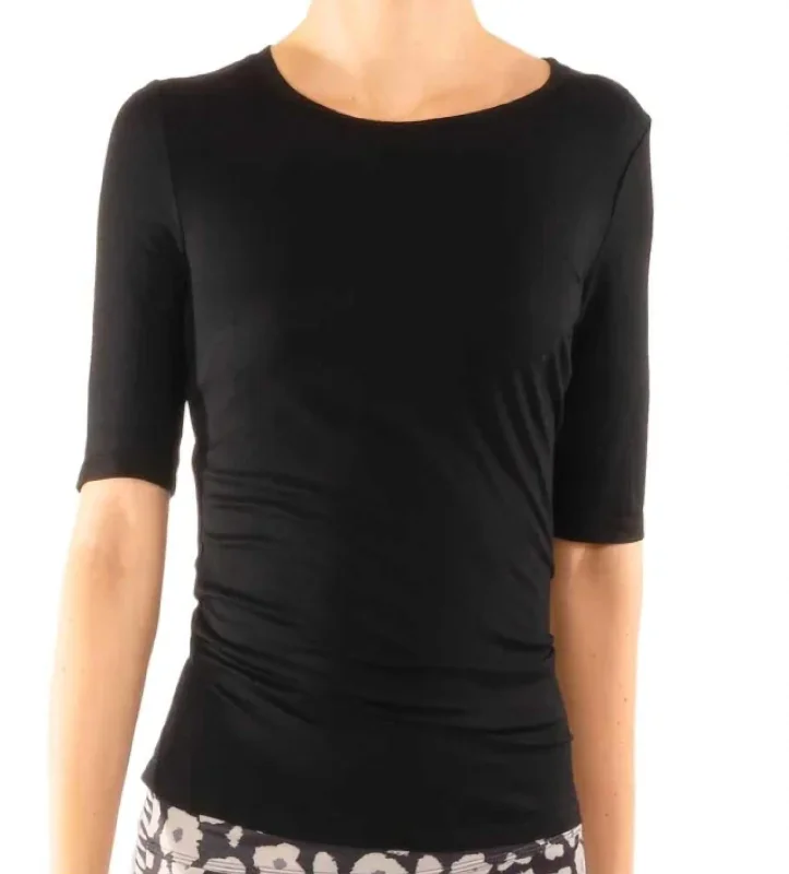 Super Soft Short Sleeves Top In BlackSleep Short Sleeve TopsSleep Short Sleeve Tops