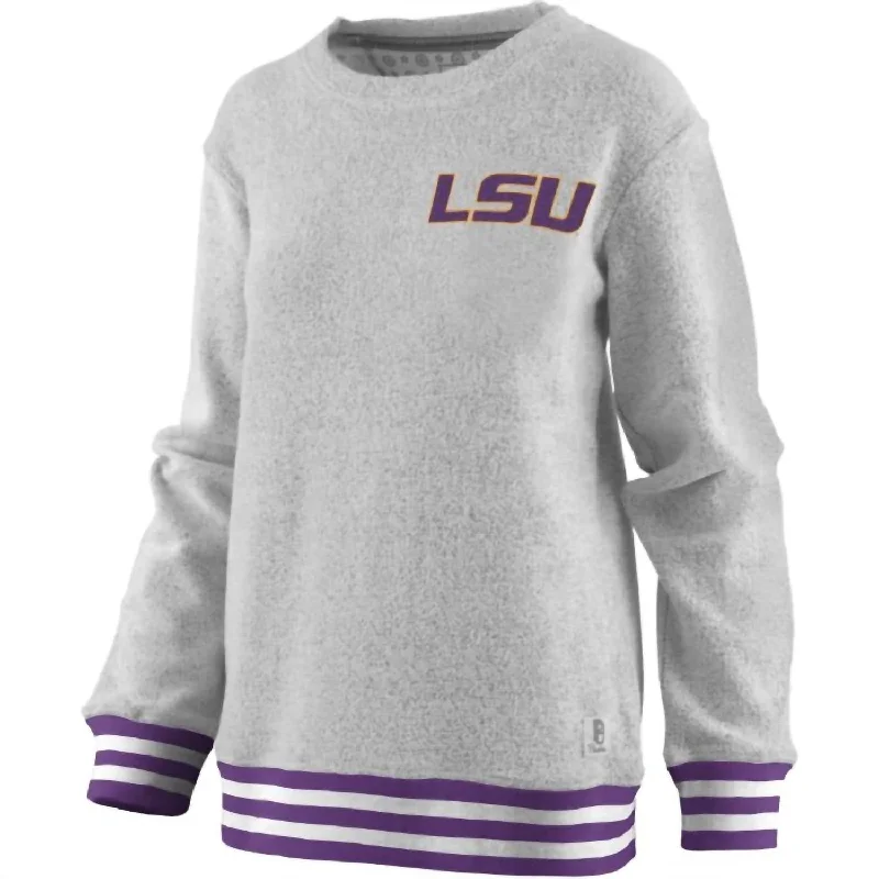 Festival Knit TopsWomen's Lsu Santa Rosa Top In Grey