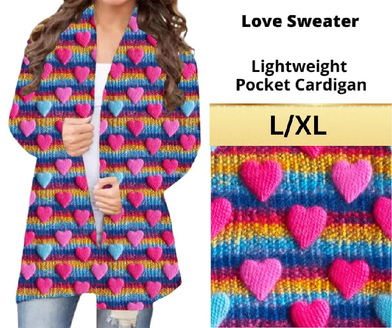 Love Sweater Pocket CardiganSmart cardigan