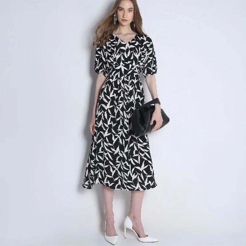 Regular Fit Printed Dress