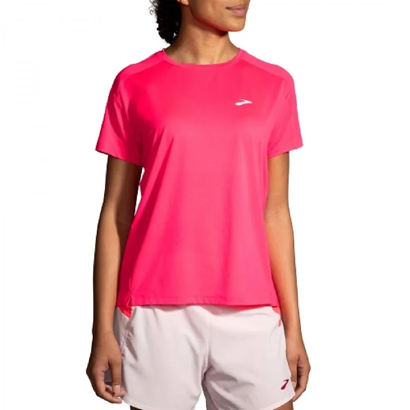 Women's Sprint Free Short Sleeve 2.0 Shirt In Hyper PinkOversized Short Sleeve TopsOversized Short Sleeve Tops