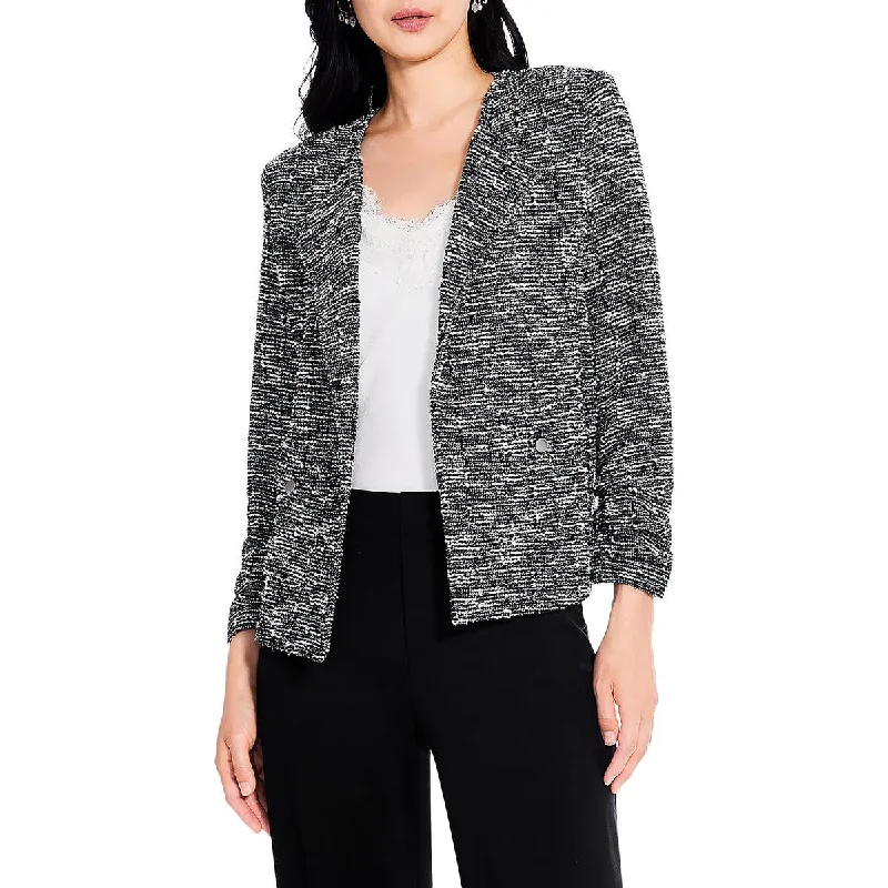 Nic + Zoe Womens Pocket Tweed Cardigan SweaterSleep cardigan