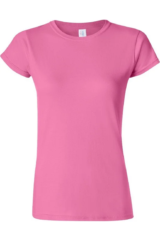 Gildan Ladies Soft Style Short Sleeve T-ShirtPrinted Short Sleeve TopsPrinted Short Sleeve Tops