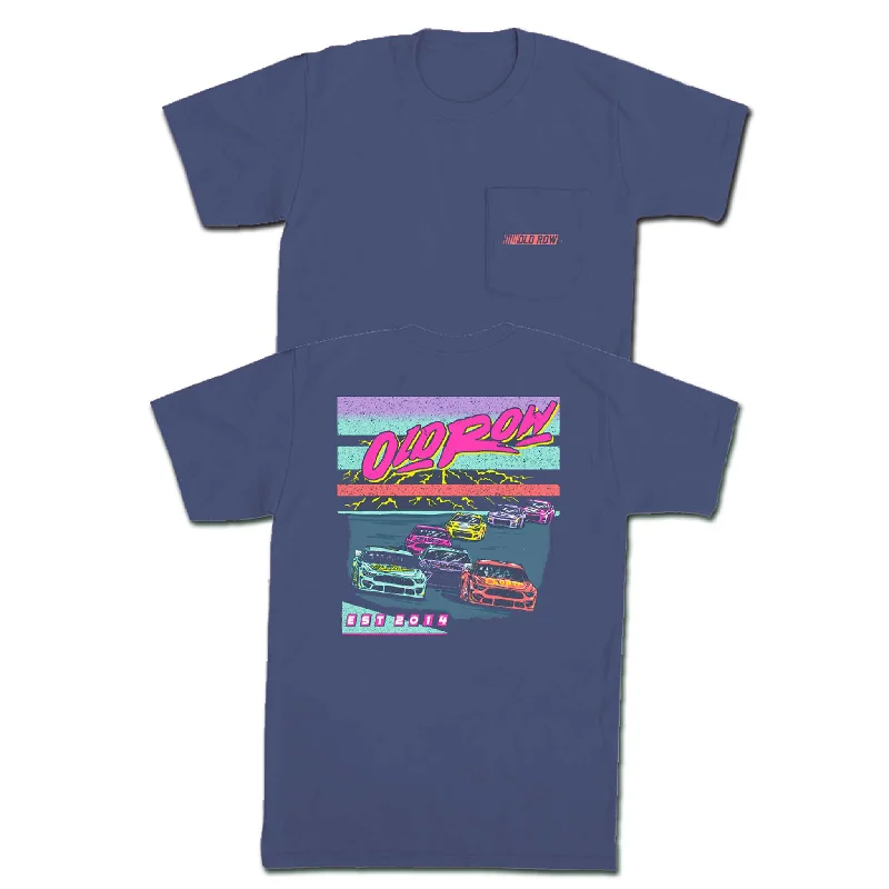 Neon Racing Short Sleeve T-ShirtGraphic Short Sleeve TopsGraphic Short Sleeve Tops