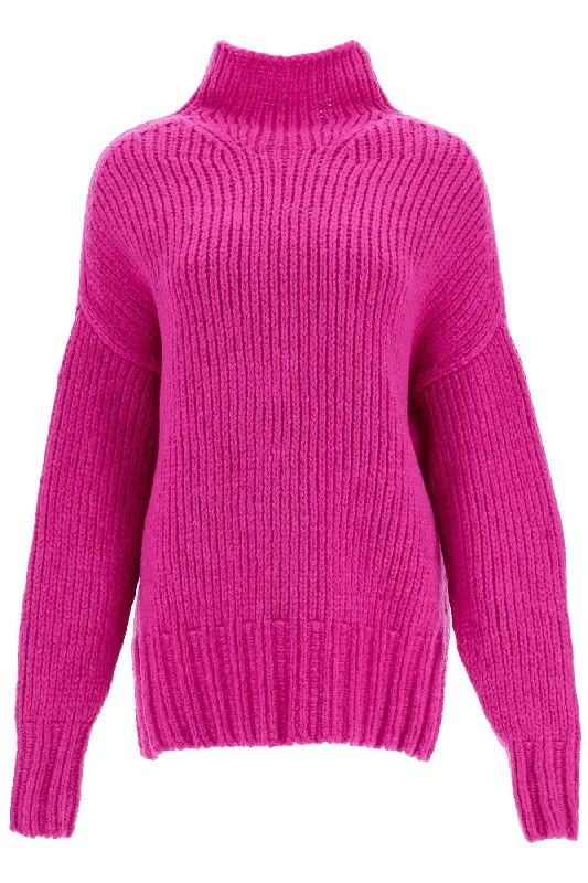 Longline Knit TopsLanvin Women's High-Neck Wool Sweater