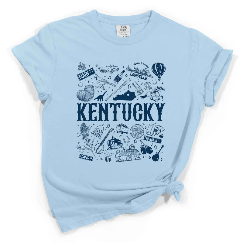 Kentucky Collage Short Sleeve T-ShirtHemp Short Sleeve TopsHemp Short Sleeve Tops