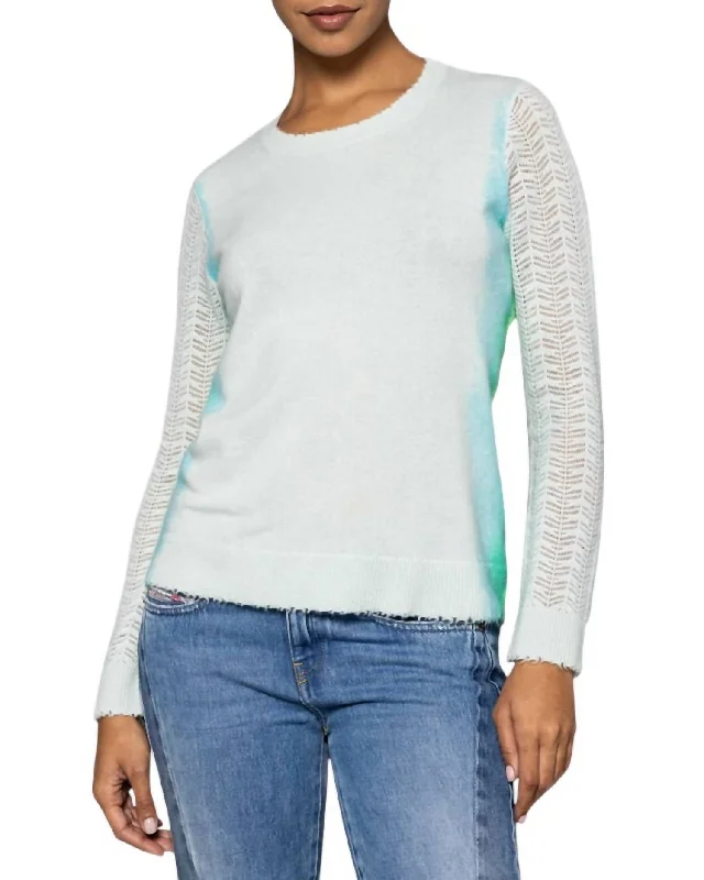 Branded Knit TopsSide By Side Sweater In Barely Blue