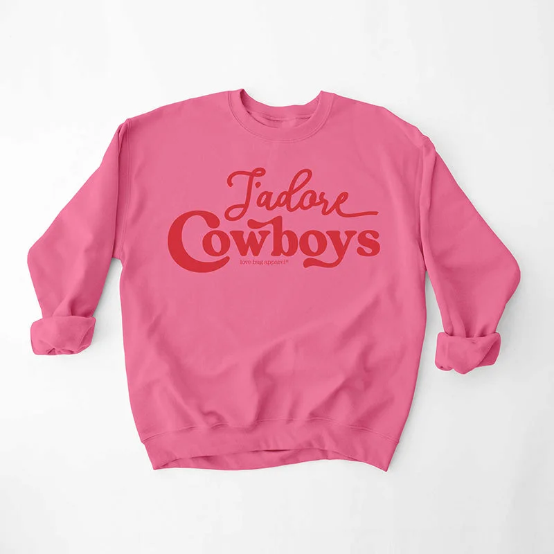 Printed SweatshirtsJ'Adore Cowboys Crewneck Sweatshirt