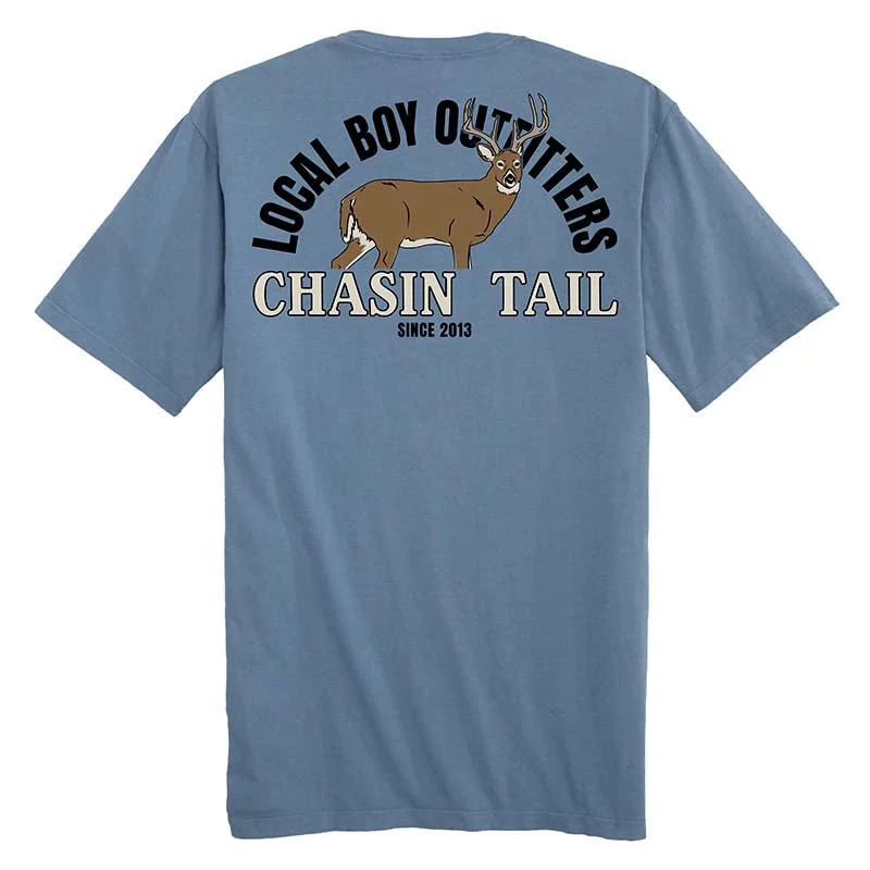 Chasin' Tail Short Sleeve T-Shirt in SlateCamping Short Sleeve TopsCamping Short Sleeve Tops