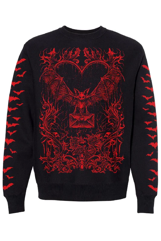 Running SweatshirtsBat Romance Sweatshirt [BLOOD RED]