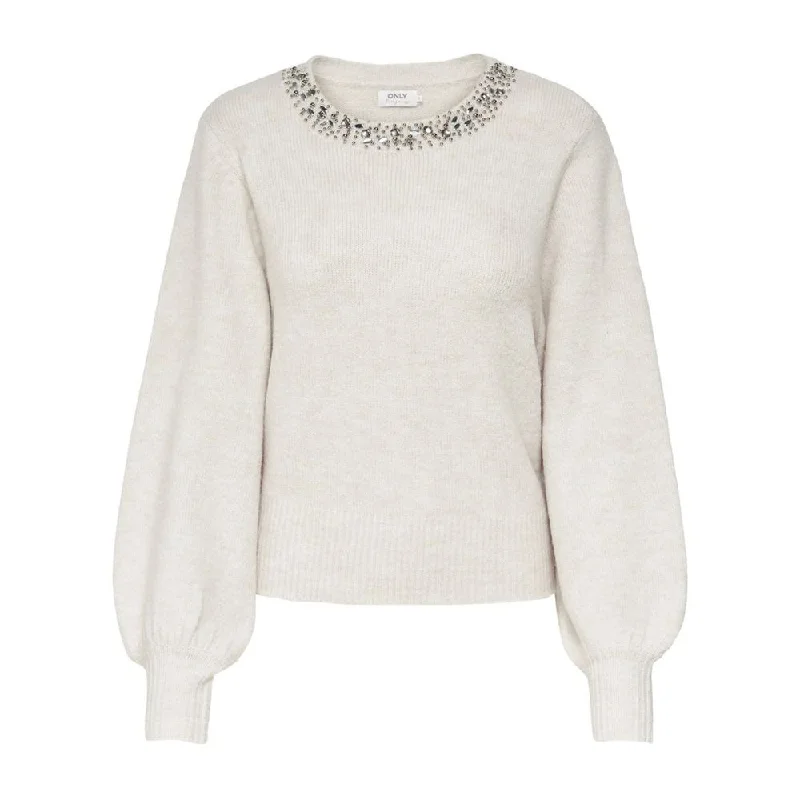 Sequined Knit TopsOnly Polyester Women's Sweater