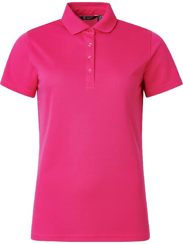 Women Cray Short Sleeve Polo In OrchidReflective Short Sleeve TopsReflective Short Sleeve Tops