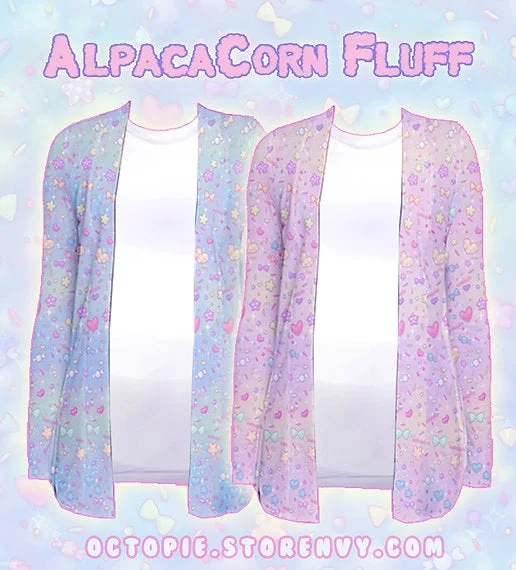 AlpacaCorn Fluff CardiganDraped cardigan